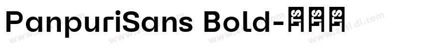 PanpuriSans Bold字体转换